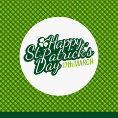 Vector St. Patrick's Day cool flat label template