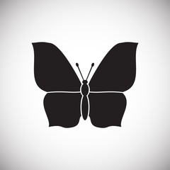 Moth Insect icon on white background for graphic and web design, Modern simple vector sign. Internet concept. Trendy symbol for website design web button or mobile app