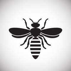 Bee Insect icon on white background for graphic and web design, Modern simple vector sign. Internet concept. Trendy symbol for website design web button or mobile app