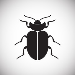 Bug Insect icon on white background for graphic and web design, Modern simple vector sign. Internet concept. Trendy symbol for website design web button or mobile app