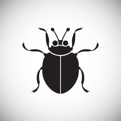 Bug Insect icon on white background for graphic and web design, Modern simple vector sign. Internet concept. Trendy symbol for website design web button or mobile app
