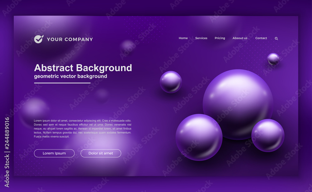 Poster trendy abstract liquid fluid background for your landing page design. minimal background for website