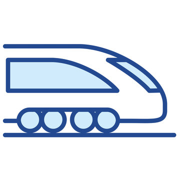 Schnellzug, Bahn Vector Icon Illustration