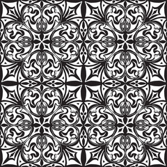 decorative abstract tiled eastern mediterranian seamless pattern 

