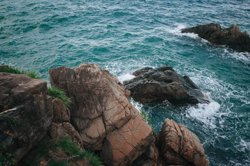  Rocks, bay, sea