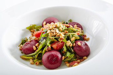 Salad with Grapefruit Pine Nuts