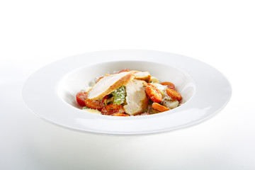 Caesar Salad with a Crispy Chicken