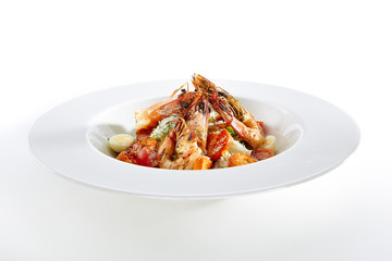 Caesar Salad with Tiger Shrimps