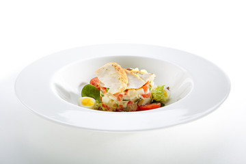 Salad with Chicken and Homemade Mayonnaise