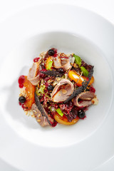 Duck Breast Salad with Bonfire Aroma