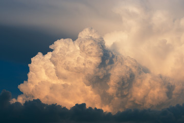 Strom is coming. Cumulus clouds formation