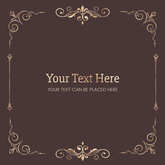 Vintage ornamental banner