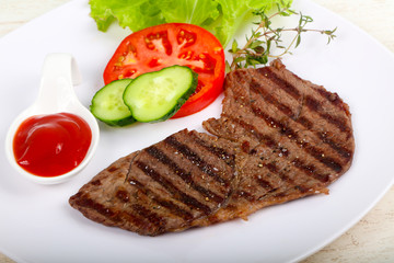 Grilled beef steak
