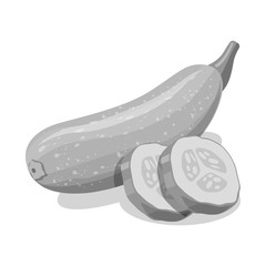 Vector design of vegetable and fruit logo. Set of vegetable and vegetarian stock vector illustration.