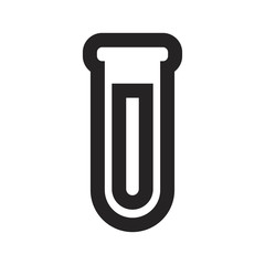 Test tube vector icon