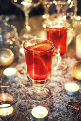 Hot mulled wine
