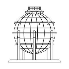 Vector design of oil and gas sign. Set of oil and petrol stock symbol for web.