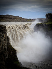 Dettifoss waterfall landscape in Iceland