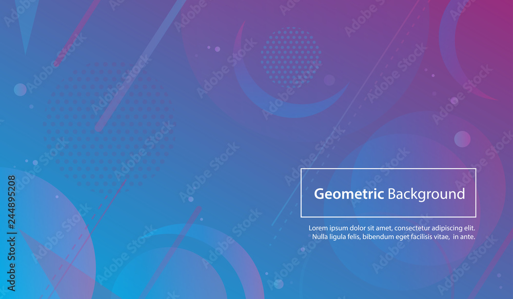 Poster colorful geometric and abstract background for modern and minimal design concepts.