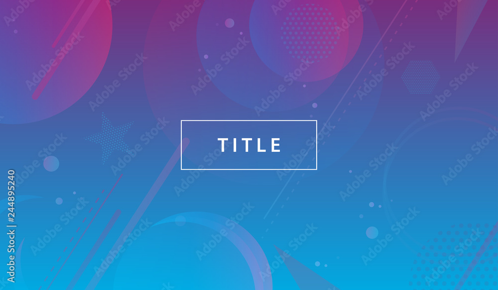 Poster colorful geometric and abstract background for modern and minimal design concepts.