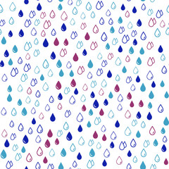 Rain water drops Seamless vector EPS 10 pattern
