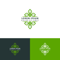 environment Logo, eco icon design vector