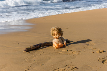 Cast Away Broken Doll Washed up on a Beach