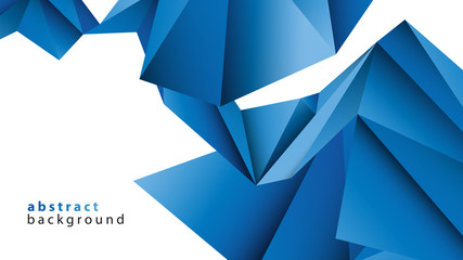 niebieskie tło low poly wektor © Rzoog