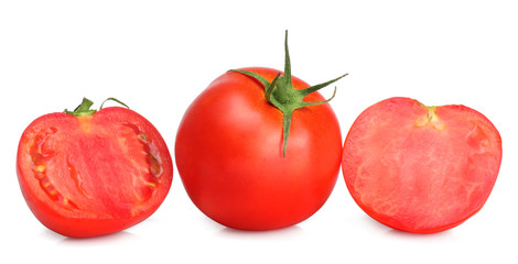 Tomatoes isolated on white background