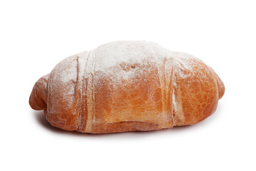 Fresh croissant on a white background