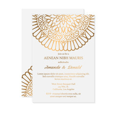 Luxury wedding invitation