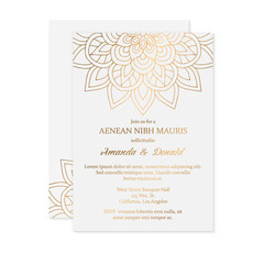 Luxury wedding invitation