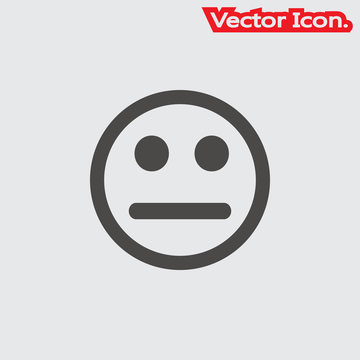 Smiley icon isolated sign symbol and flat style for app, web and digital design. Vector illustration.