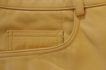 レザーパンツ　ポケット　アップ　拡大