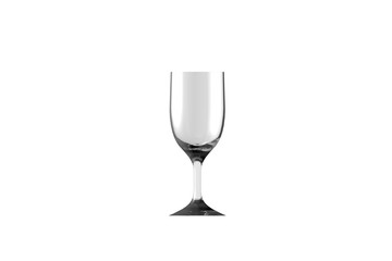 3D illustration of sour cocktail glass isolated on white side view - drinking glass render
