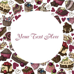 Vector illustration - Desserts