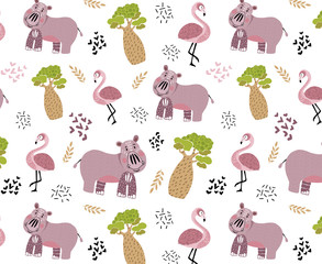 Cute Africa Vector Set