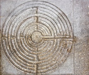 Le labyrinthe digital de la cathédrales de Lucques (Toscane Italie)