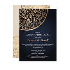 Luxury wedding invitation