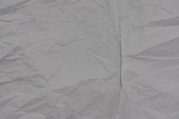 White crumpled paper texture background. Close-up image.