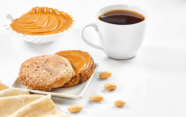 cup of coffee and croissant