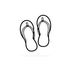 slipper Icon. Vector concept illustration for design.