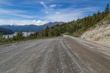 Fototapeta premium McCarthy Road, Wrangell-St. Elias National Park, Alaska, United States