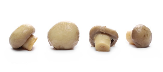 Champignon mushrooms isolated on white background