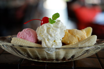close up ice cream