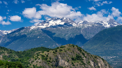 Obraz premium Mountain landscape in the Susa valley, Piedmont