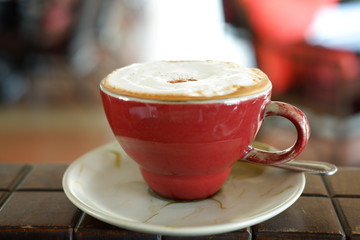 hot cappuccino
