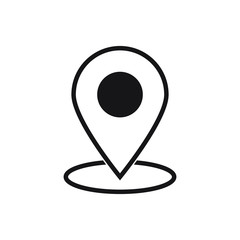 Maps pin. Location map icon.