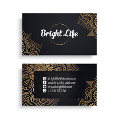 Business Card. Vintage decorative elements