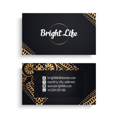 Business Card. Vintage decorative elements